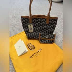 Goyard Mini Anjou (Tan/Black) NWT